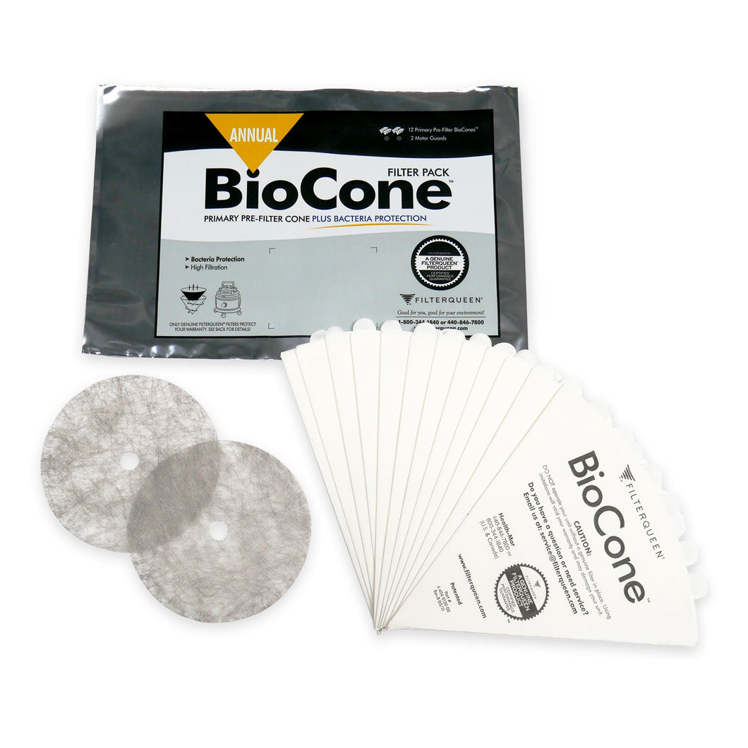 1 Year Filter Standard Bundle - BioCones, Motor Guards for Majestic Vacuum